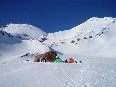 Base Camp in Hidden Valley